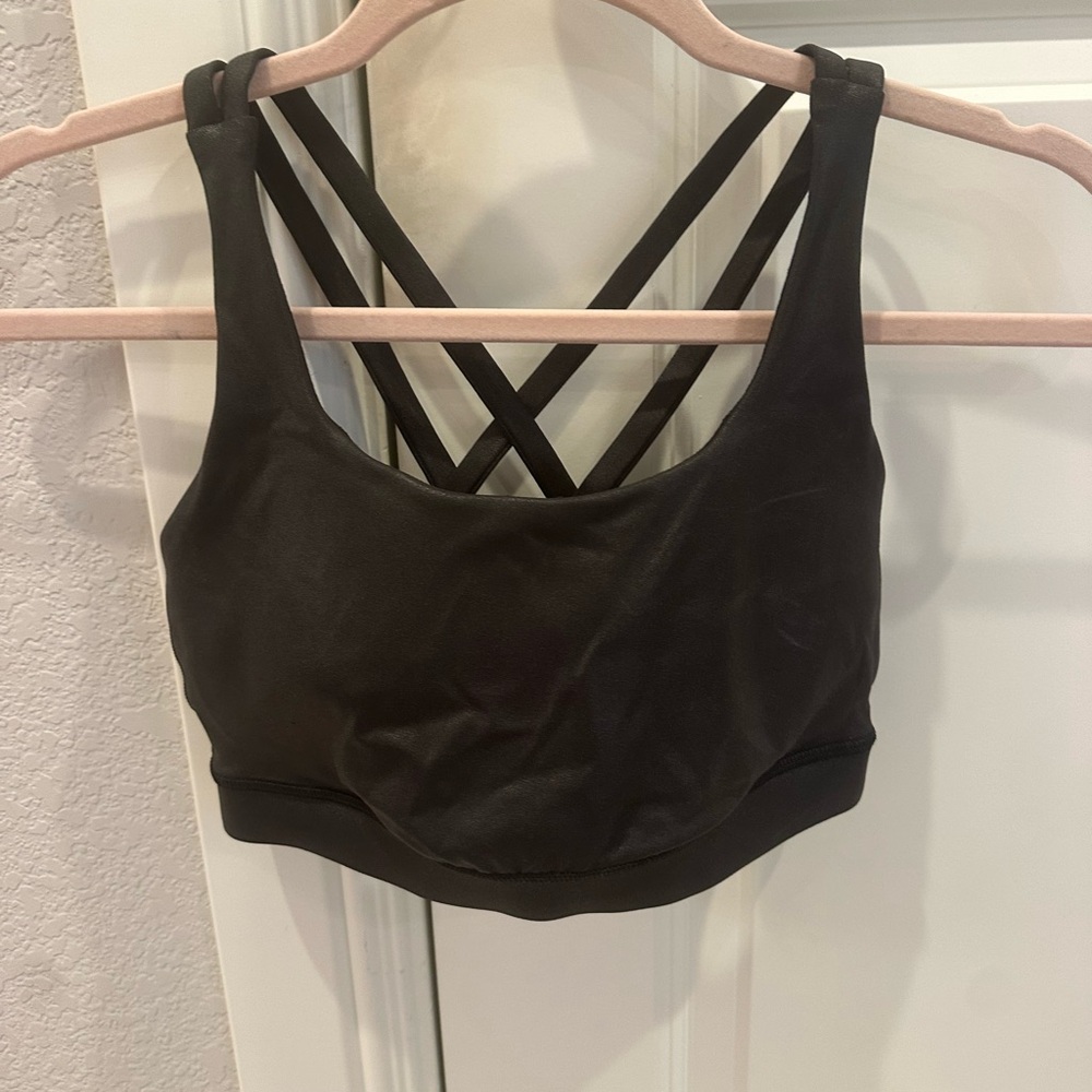 Lululemon Shiny Black Energy Bra